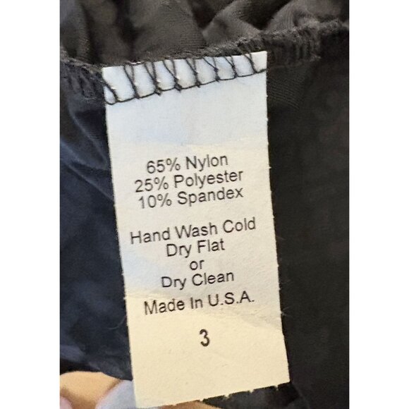 Black Lace Velvet Burnout Top Sheer Lace Yoke Long Sleeves Flowy Design Made In - Picture 4 of 4